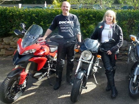 First Aid for Motorcyclists organisers Roger Fance Tracy Hughes training