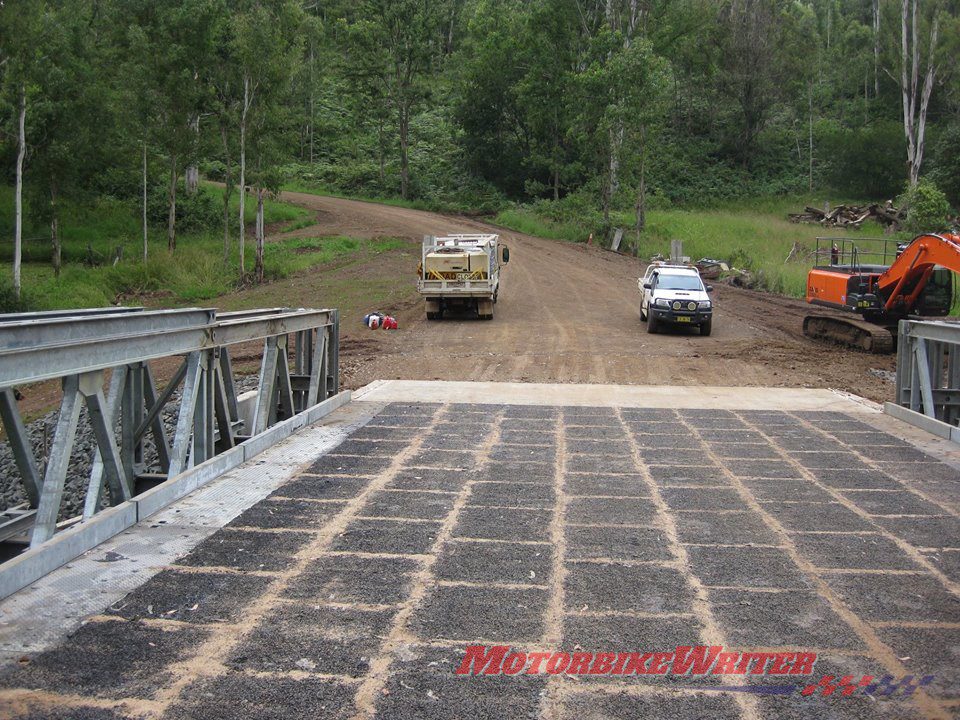 Lions Rd bridgework complete