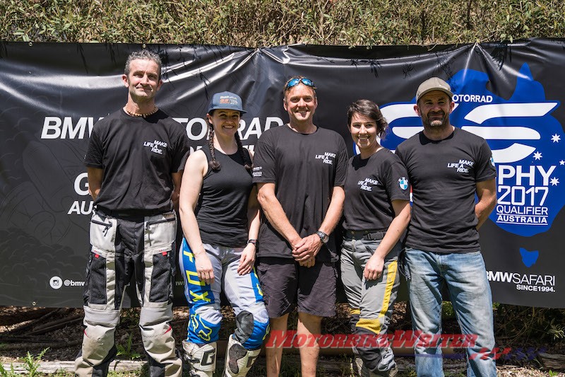 Female riders trial for GS Trophy