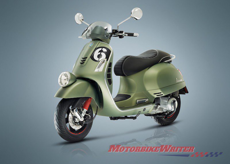 Vespa unveils Sei Giorni special edition motorcycle sales