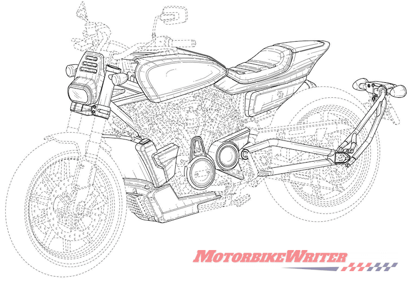 Harley-Davidson tracker trademark drawing variants