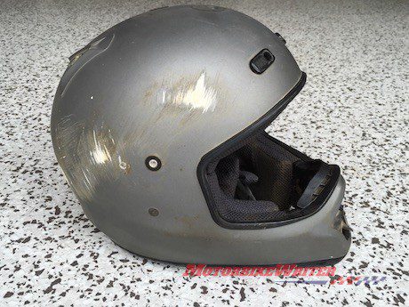 Motorcycle Helmet doctors scan superstition