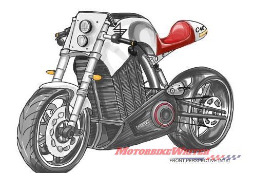 Savic Motorcycles electric cafe racer prototype airless