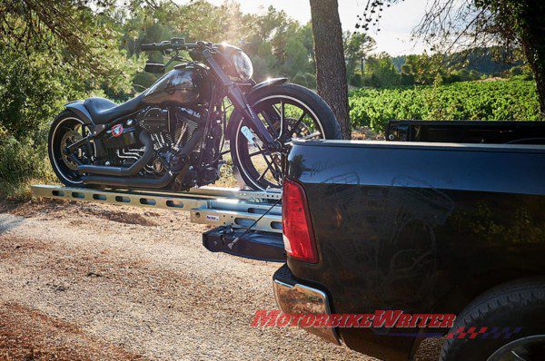 loading motorcycle trailer