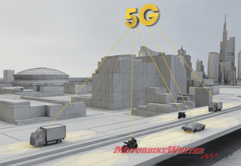 autonomous automated Damon X safe motorcycle industry 5G