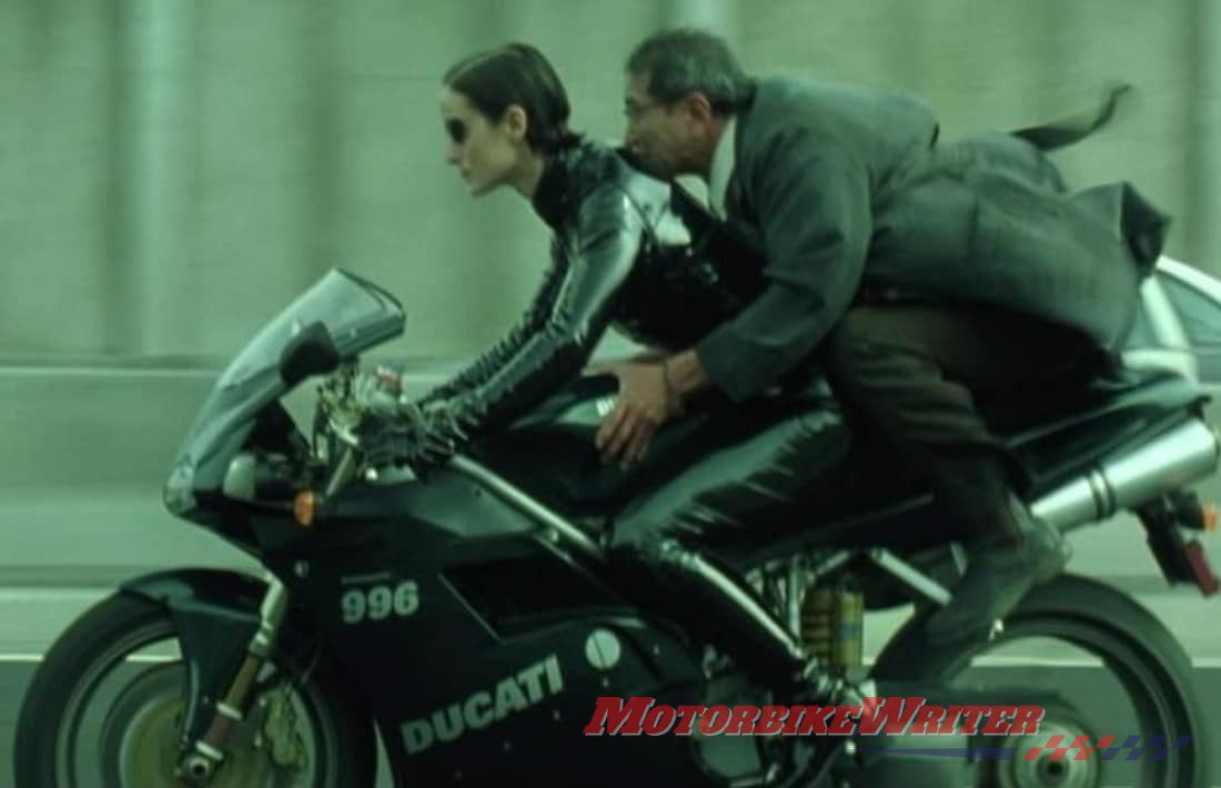 Ducati 996 in Matrix reloaded - Venom