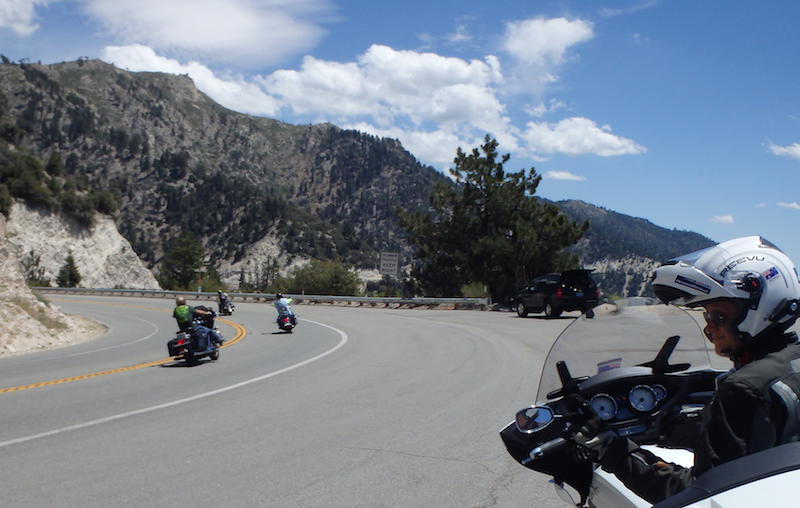 Bikes heading to Big Bear Lake eight