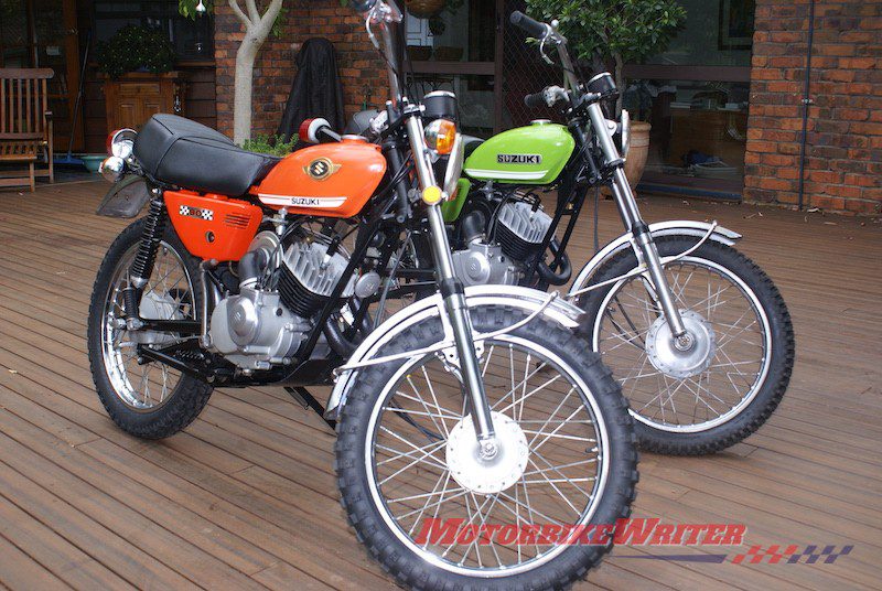 Neil Batterham Suzuki 2-strokers seeking new home