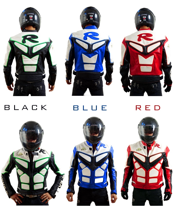 NeonMoto Electroluminescent Motorcycle Leather Jacket
