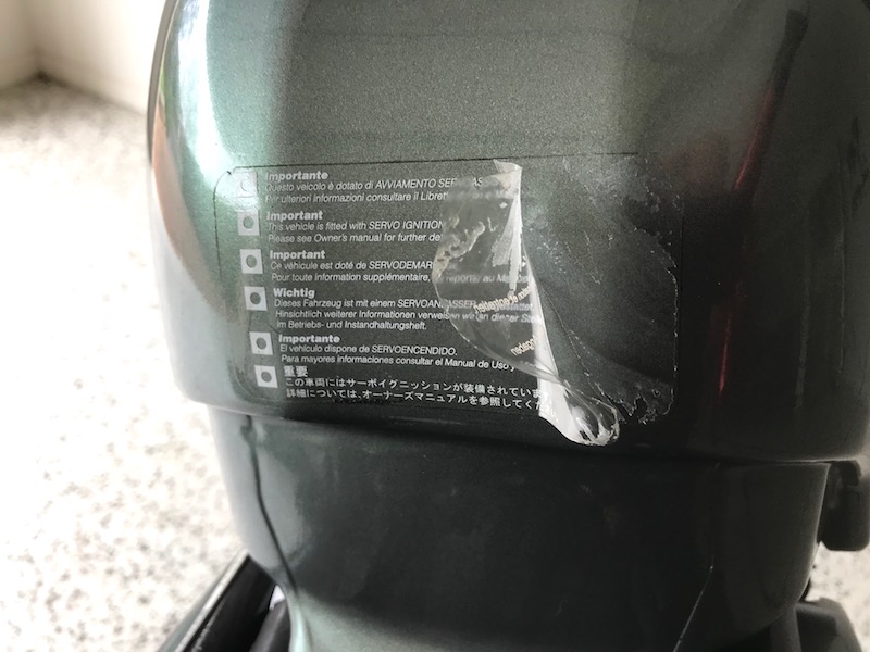 How to remove motorcycle stickers