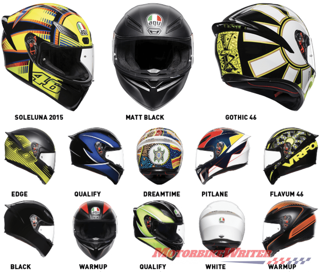 AGV K-1 motorcycle helmet fits more heads - webBikeWorld