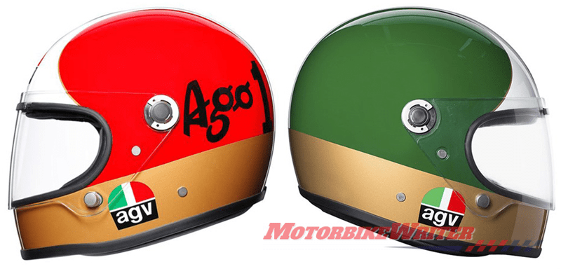 Giacomo Agostini Ago AGV tribute helmet