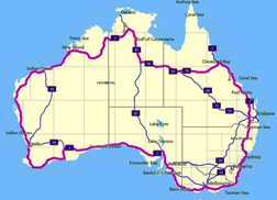 Lap Australia for cancer research Around Australia Ride