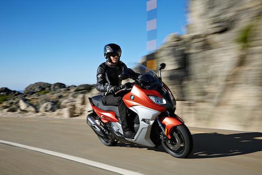 C650 GT and Sport maxi-scooters with an optional blind spot monitoring system