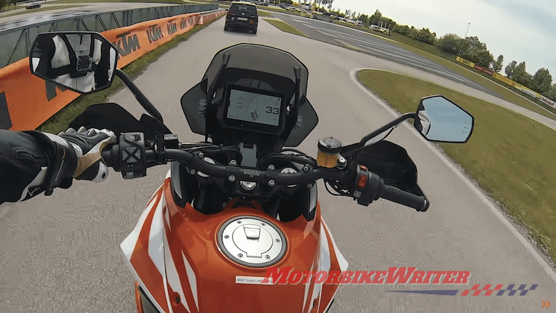 KTM adds Adaptive cruise control and blind spot alert