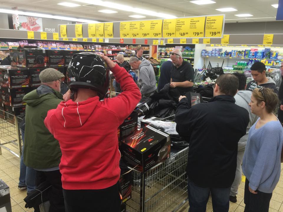 Aldi annual sale - Riders urged to support motorcycle dealers claims