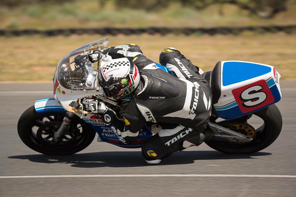 Alex Phillis on the Suzuki XR69 - Phillip Island Classic