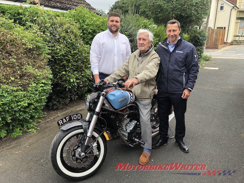 Proud customer Allan Scott picks up his RAF Spitfire 100