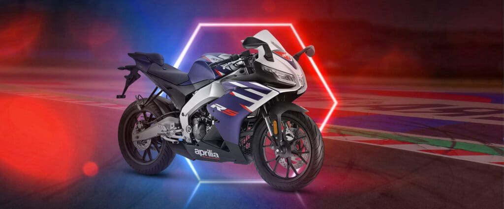 Aprilia's 125cc RS. Media sourced from Aprilia.