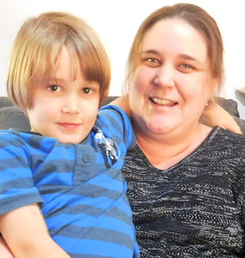 LInda and one of her boys Autism 