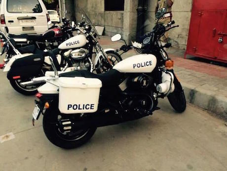 Harley-Davidson Street 750 police bikes
