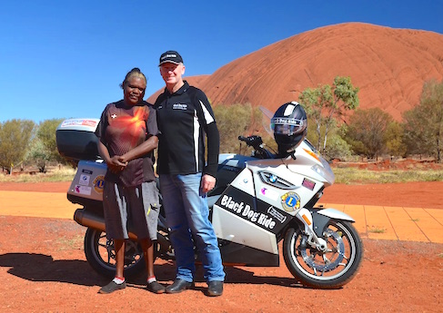 Steve and Mutitjulu elder Black Dog Ride