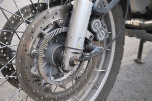 ABS brakes on a BMW R 1150 GS