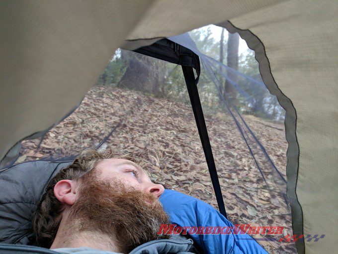 BivyPack backpack converts into tent