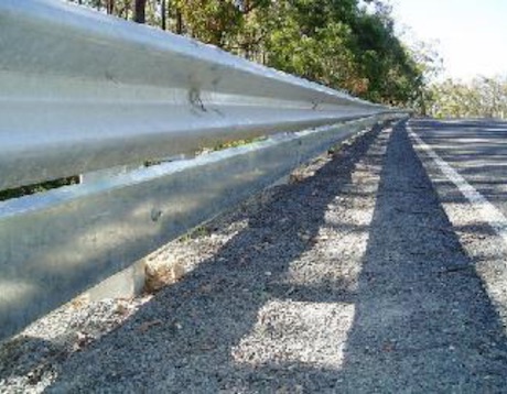 Steel Barrier with lower rub rail - wire rope barriers