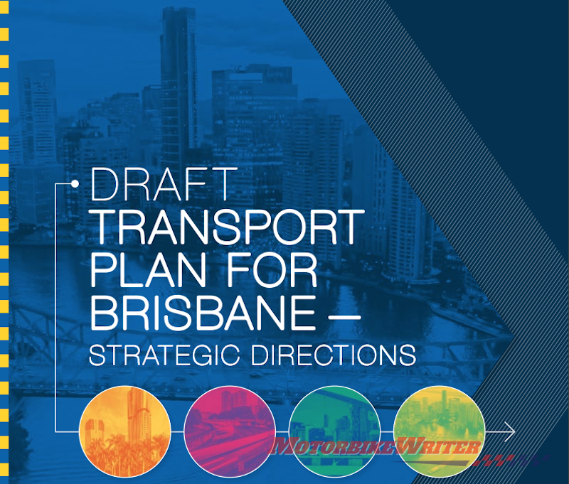 Brisbane City Council transport draft plan ignores motorcycles