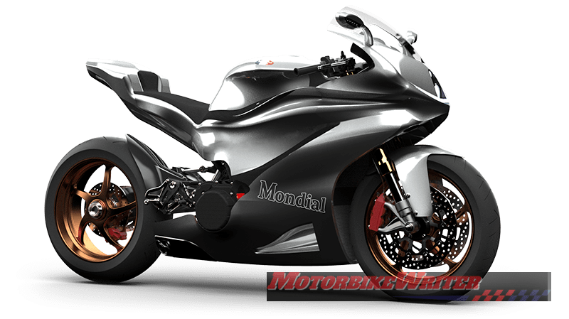 All images courtesy: www.mondialmoto.it Mondial V5 superbike