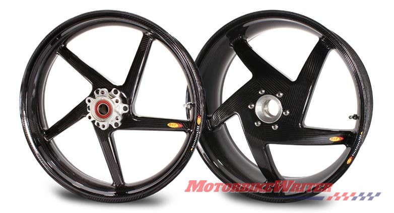 Blackstone TEK Black Diamond carbon fibre wheels for Ducati GT1000 hype