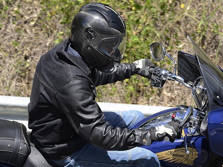 Blackbird denim/leather motorcycle jacket