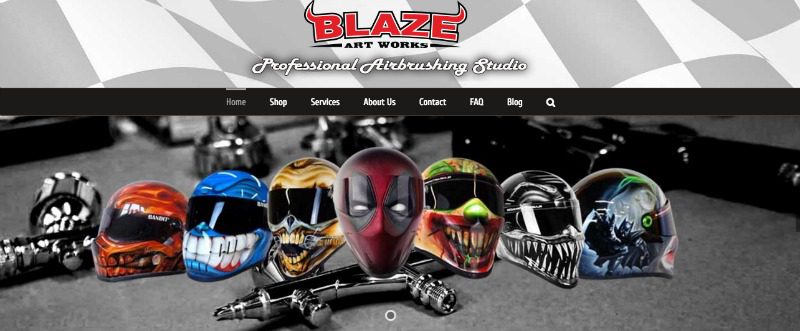 Blaze Artworks Custom Motorcycle Helmets