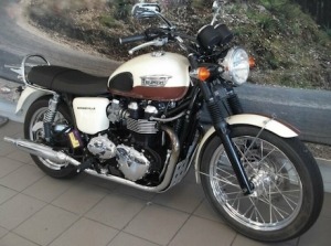 Triumph Bonneville motorbike