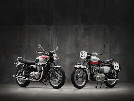 Triumph Bonneville T120 and original 1959 model