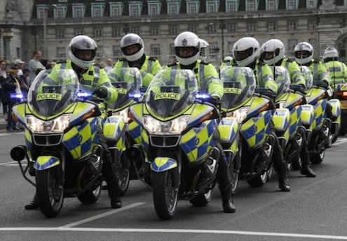 British Police Motorcycle