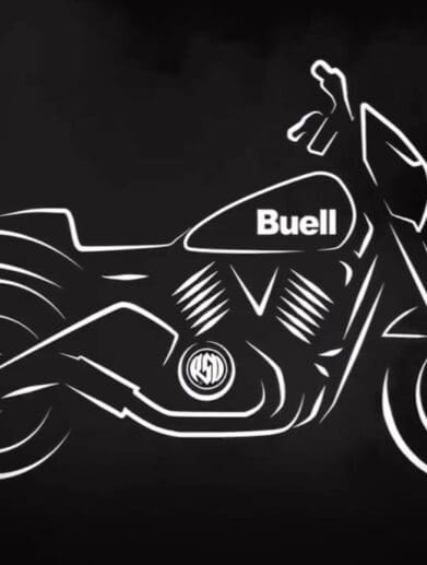 A view of the teaser video on Buell's Instagram social media platform, locking in hints of a new "model year 2025" bike created in collaboration with RSD.