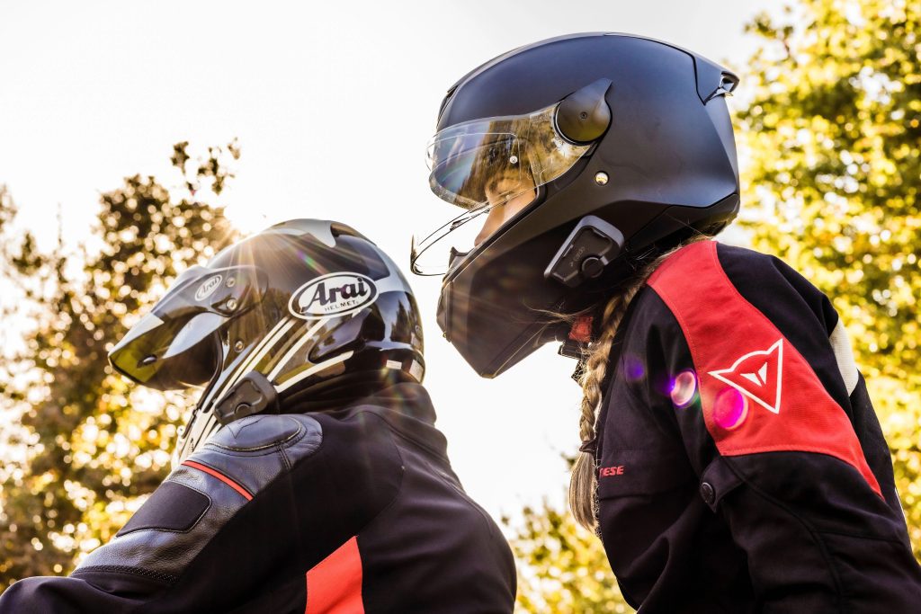 Riders featuring Cardo comm units on their ride. Photo courtesy of Canada Moto Guide.