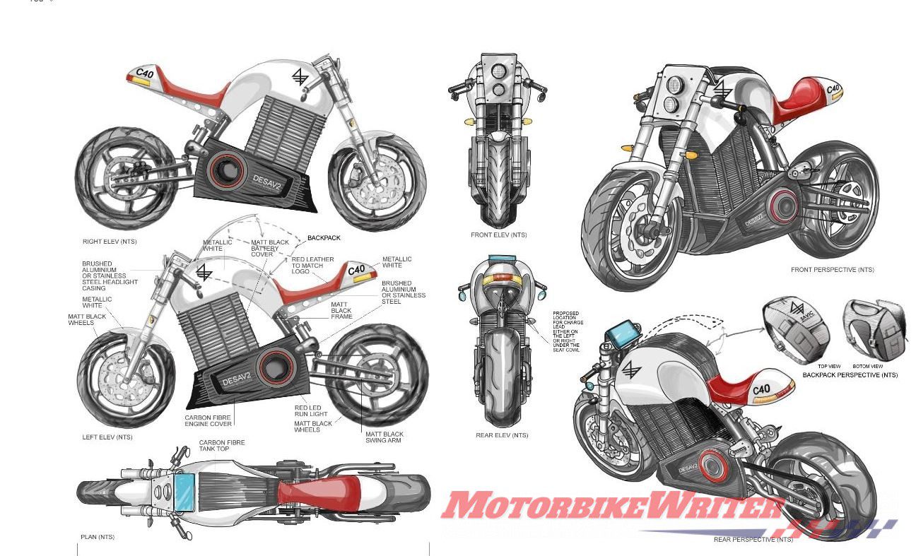 Savic Motorcycles electric cafe racer prototype