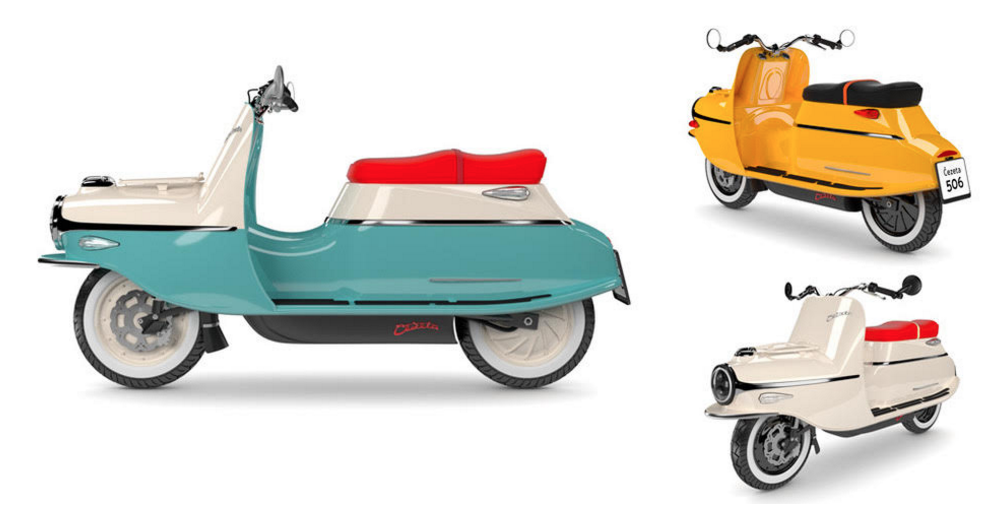 Czech Cezeta 506 electric scooter