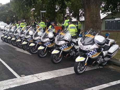 Police cops speed speeding motogp