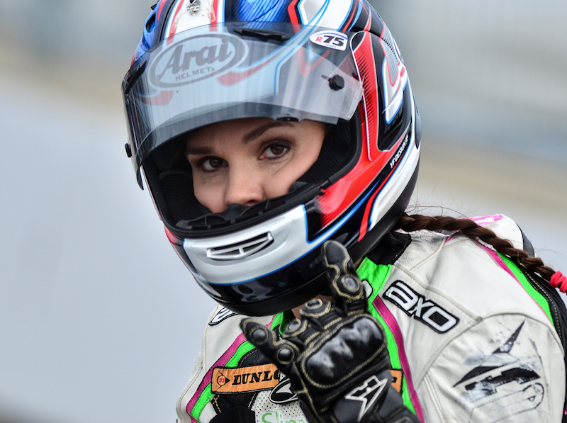 ambassador for Covergirl Cosmetics is American pro racer Shelina Moreda