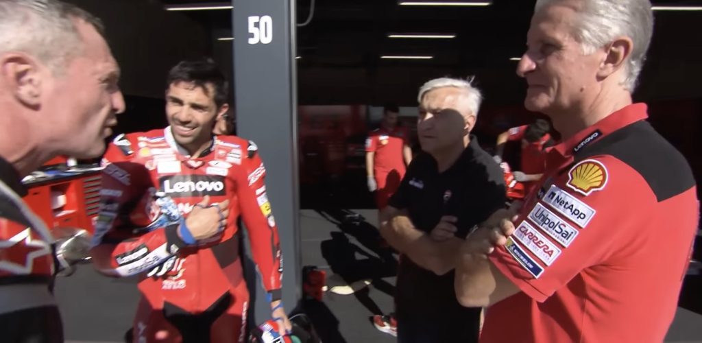 Simon Crafer on his beloved ride with the Ducati Desmosedici GP22. Media sourced from Simon’s Youtube video on the GP22.