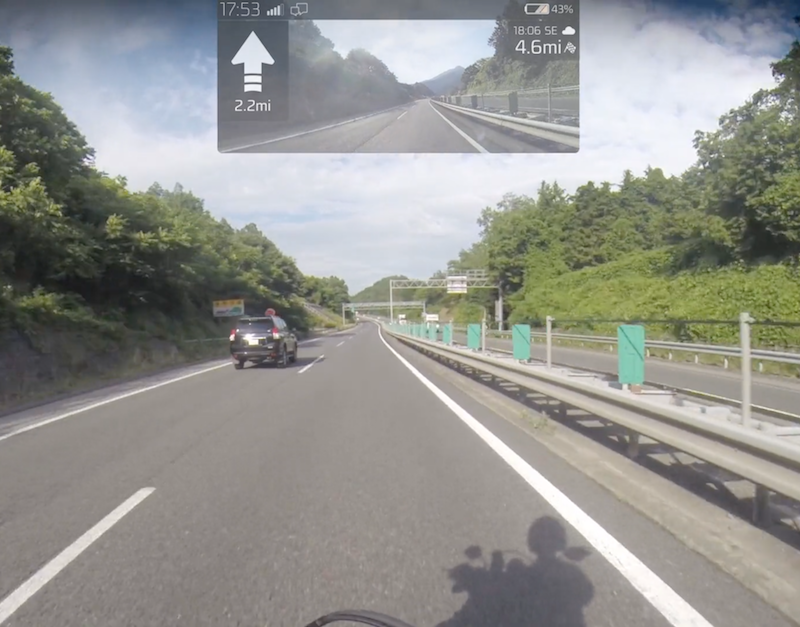 CrossHelmet smart helmet HUD bluetooth screen damon