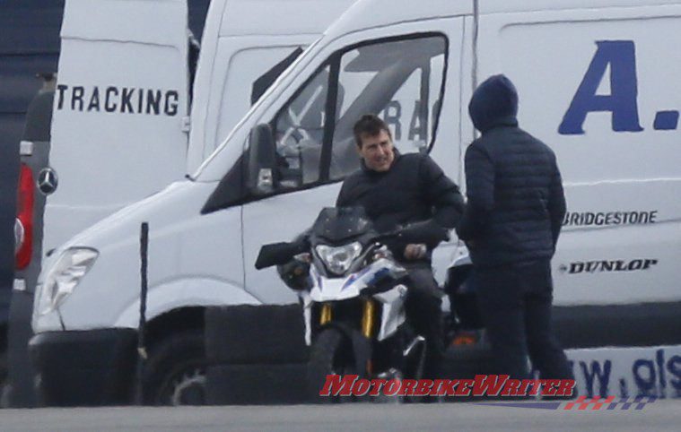 Tom Cruise wheelies in Mission Impossible 7