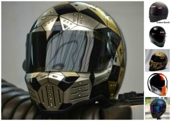 Custom Bandit Motorcycle Helmet collage