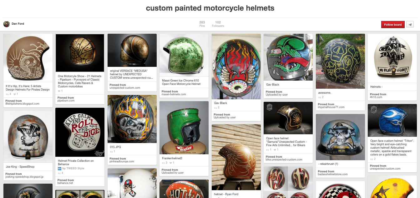 Custom Painted Motorcycle Helmets