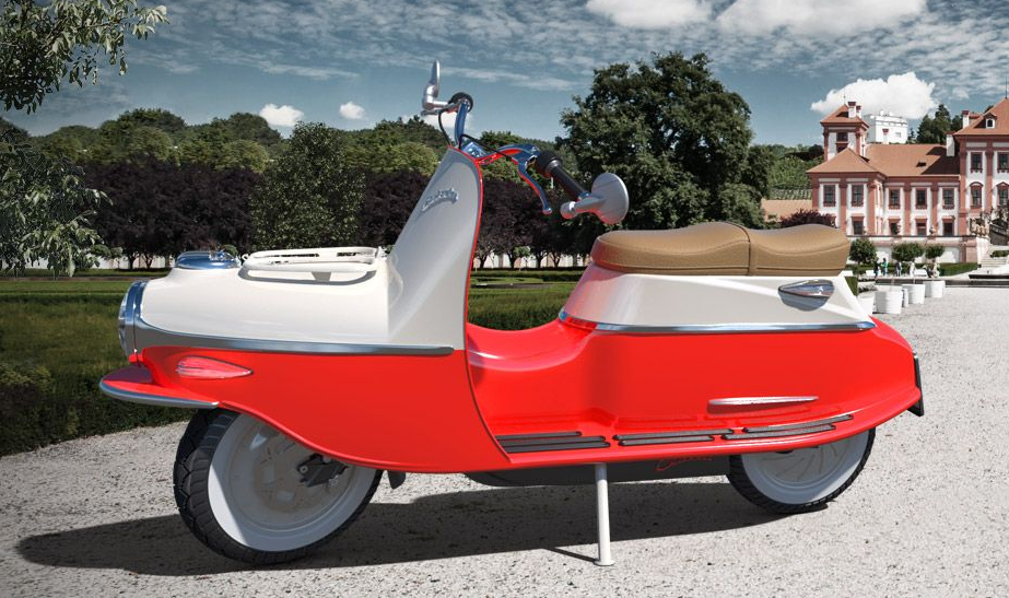 Czech Cezeta 506 electric scooter