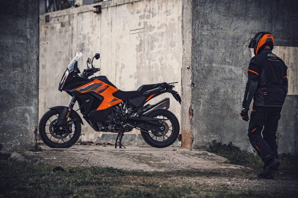 The KTM 1290 Adventure S that was used as a prize for the 2021 World Adventure Week